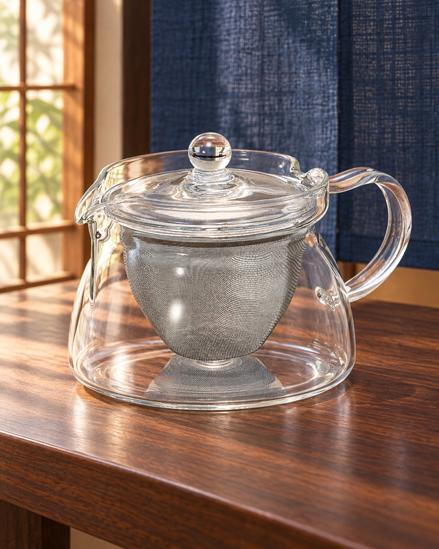 HARIO 茶茶急須 角 耐熱玻璃茶壺 450 mL|角 450 mL|場景封面