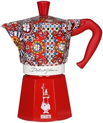Bialetti x Dolce & Gabbana Sicilian Cart 6杯摩卡壺細節及使用示意圖 1