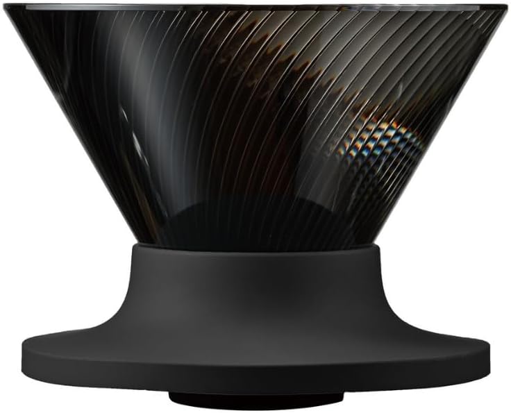 HARIO V60 NEO 01 黑色手沖咖啡濾杯正面產品圖