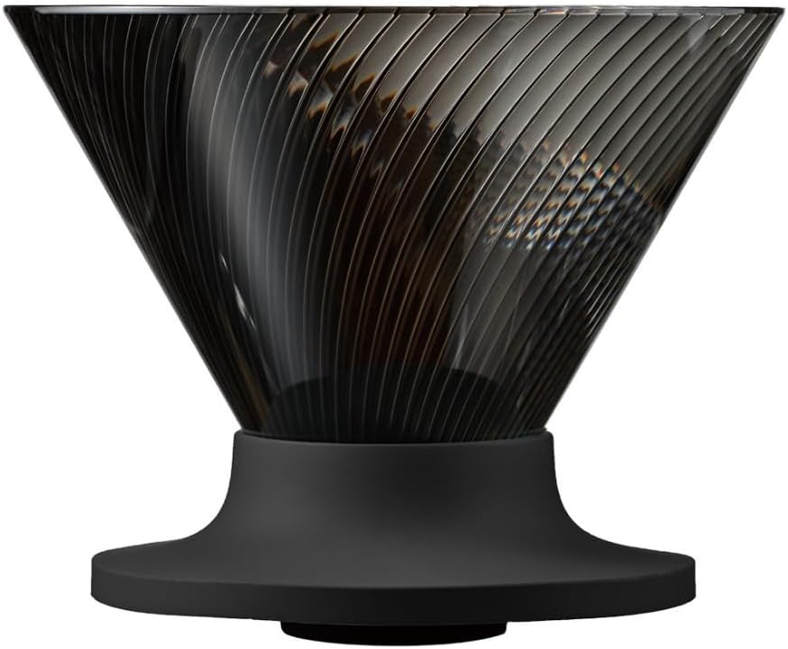 HARIO V60 NEO 02 黑色手沖咖啡濾杯正面產品圖