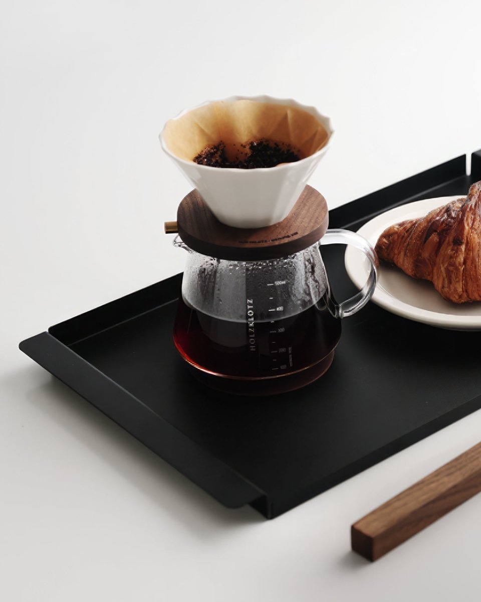 Holzklotz 木藝線條鐵製托盤 - Coffee Stage 咖啡舞台