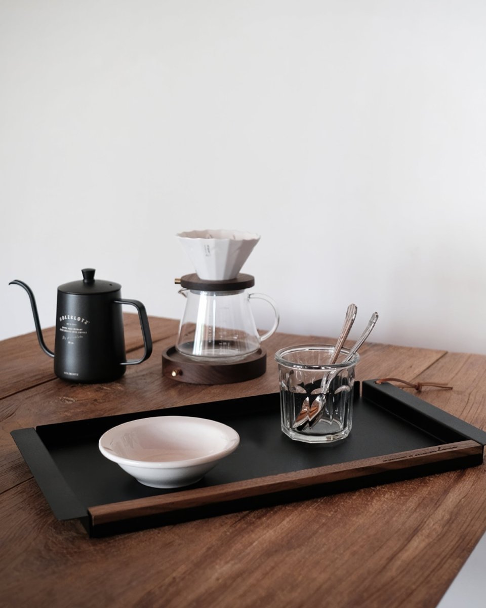 Holzklotz 木藝線條鐵製托盤 - Coffee Stage 咖啡舞台