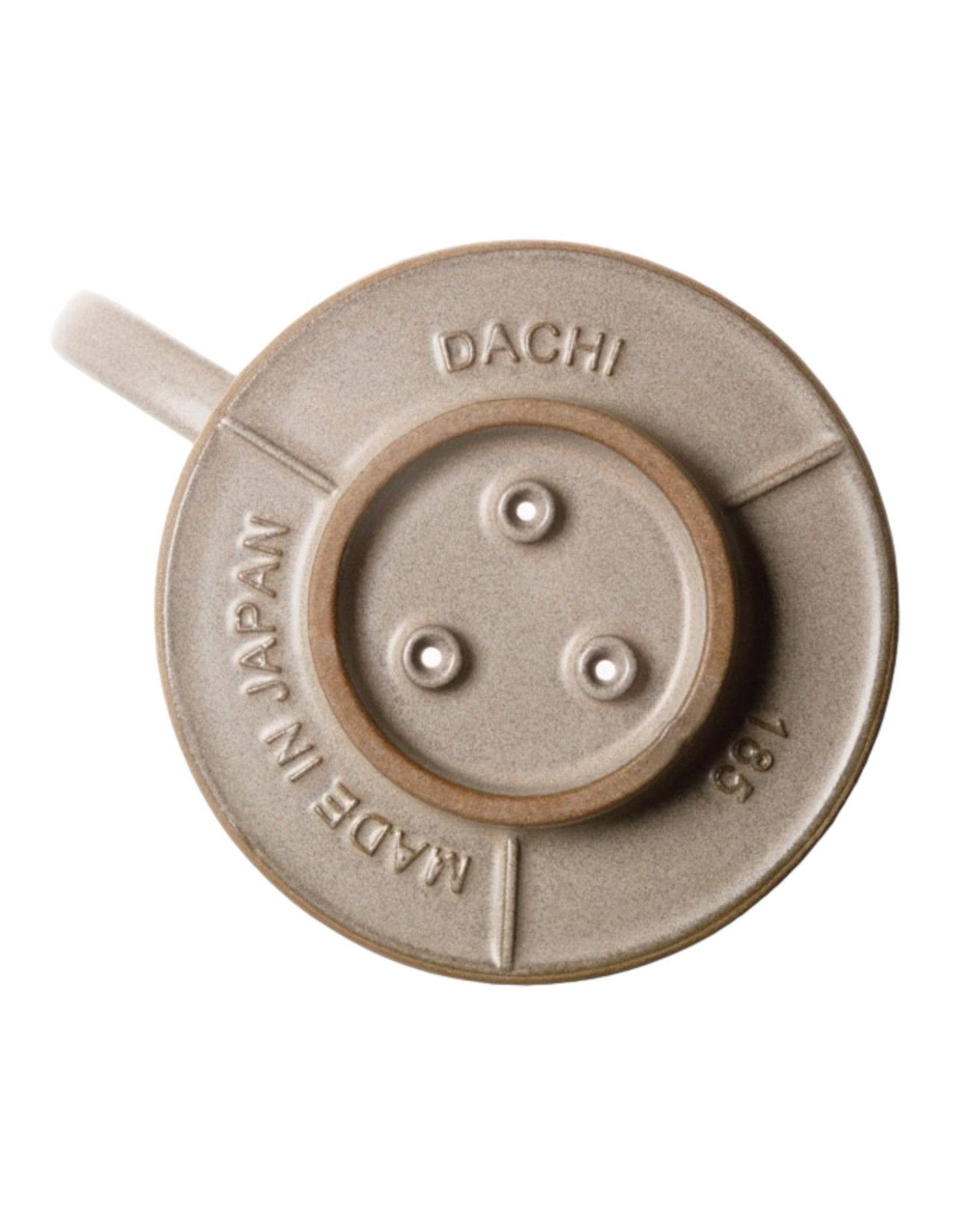 Kalita MI185 ceramic coffee dripper with three-hole design, flat bottom, and &