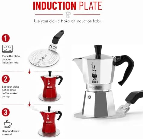 Bialetti 13cm 感應加熱轉接板細節及使用示意圖 3