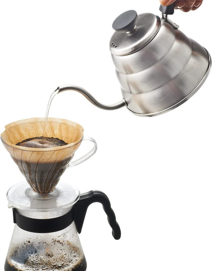 銀色 Buono 600 mL 細口壺向濾杯注水（VKBR-100-HSV・圖 3）