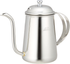 Kalita SS Kettle 700 日本制造不锈钢手冲壶正面，配细长壶嘴