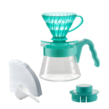 HARIO V60 Color Brew Mint Breeze 配色套裝內容