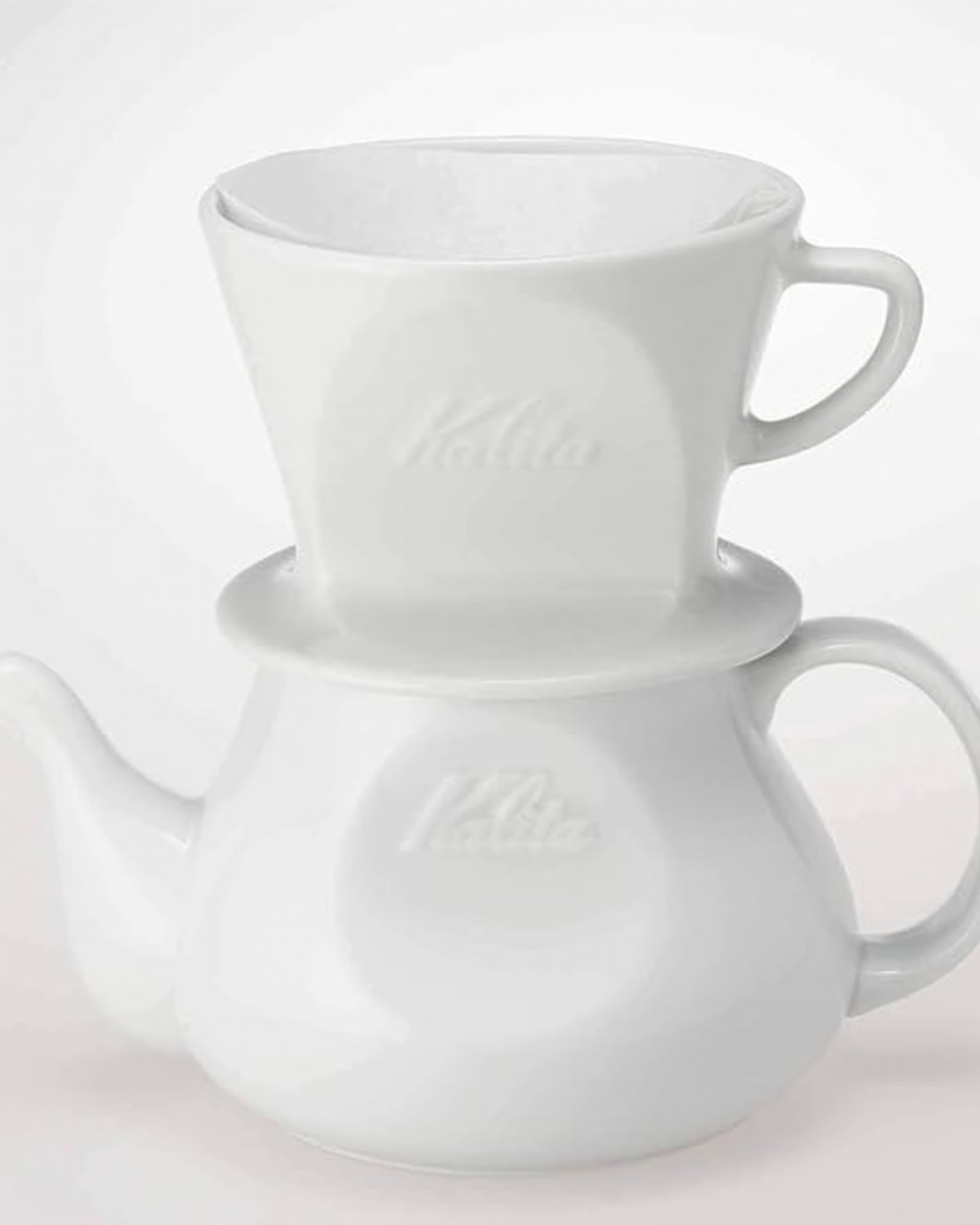 Kalita HASAMI &amp; Kalita HA Hasamiyaki Coffee Pot 700ml｜White