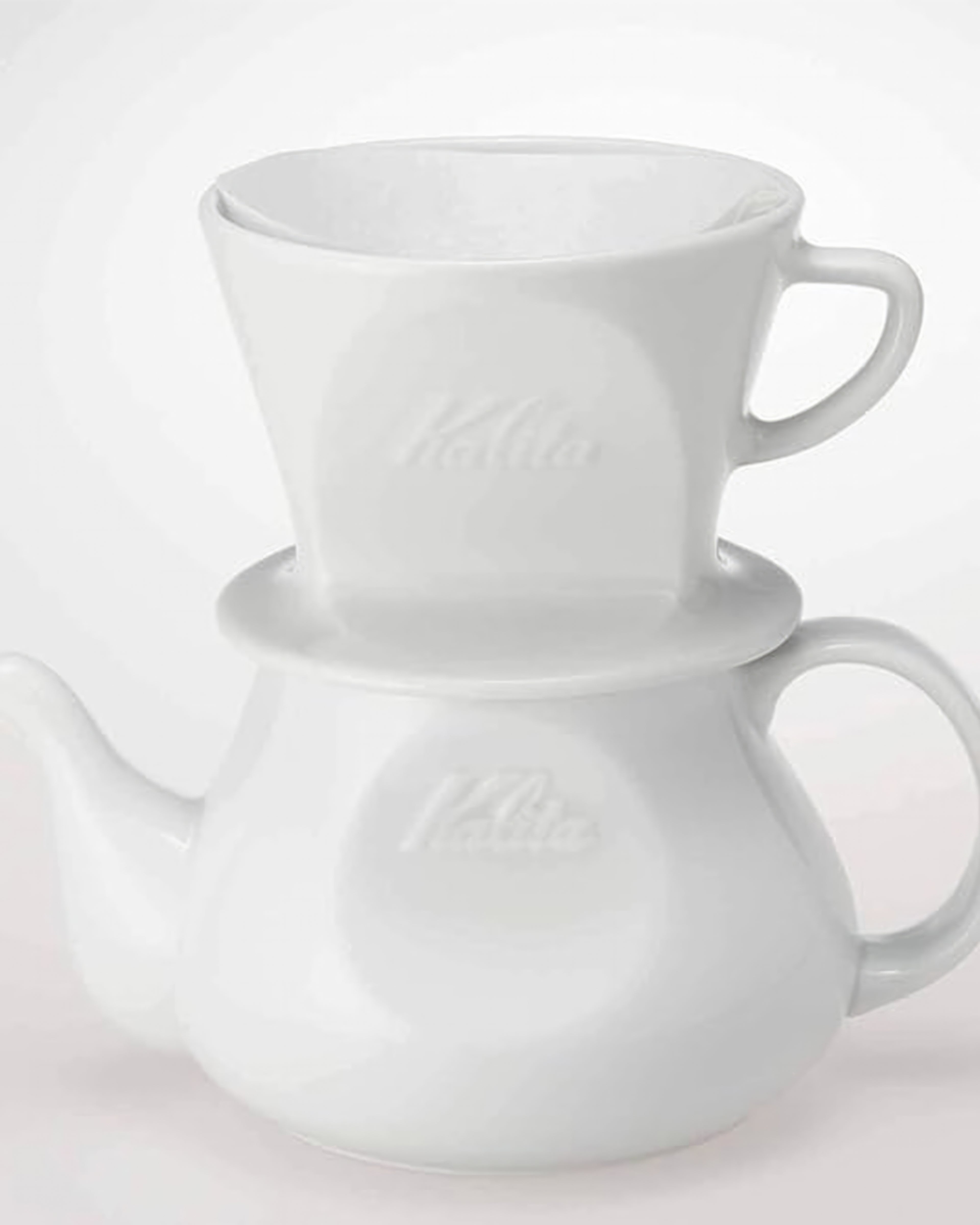 Kalita HASAMI &amp; Kalita HA Hasamiyaki Coffee Pot 700ml｜White