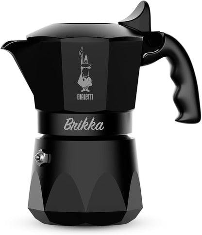 Bialetti Brikka 日本限定霧黑色2杯摩卡壺產品正面圖