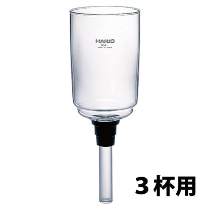 HARIO Technica BU-TCA-3 3杯用替换上壶，耐热玻璃上壶和硅胶垫圈