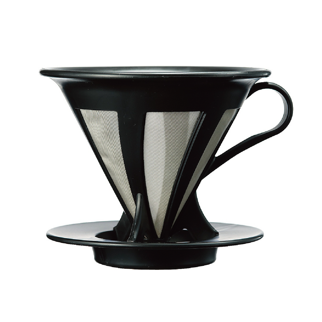 HARIO Cafeor 1至4杯用黑色金屬濾網咖啡濾杯商品圖