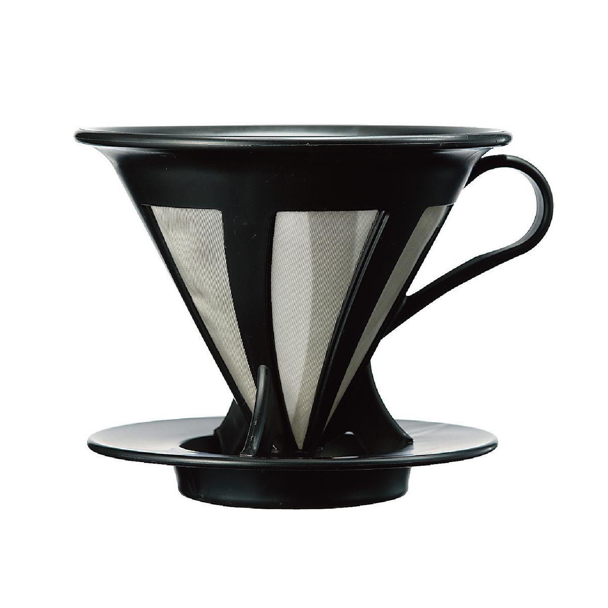 HARIO Cafeor 1至4杯用黑色金屬濾網咖啡濾杯商品圖