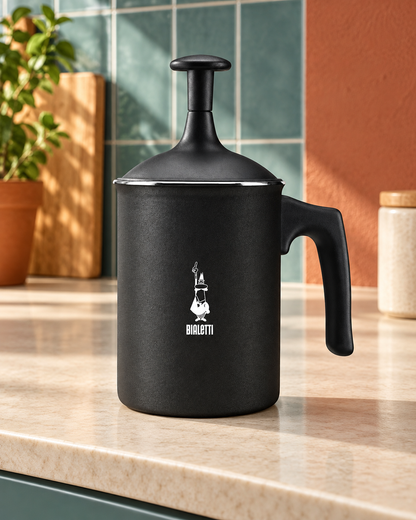 Bialetti Tuttocrema 手動奶泡器 330 mL 黑色｜黑色｜330 mL 牛奶量｜場景封面