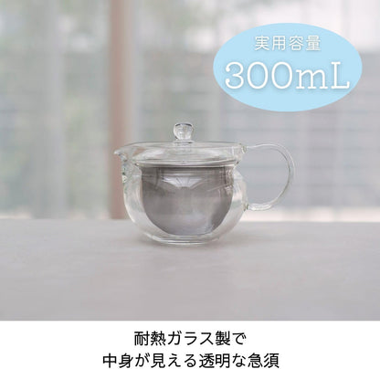 300mL 容量標示與透明壺身展示