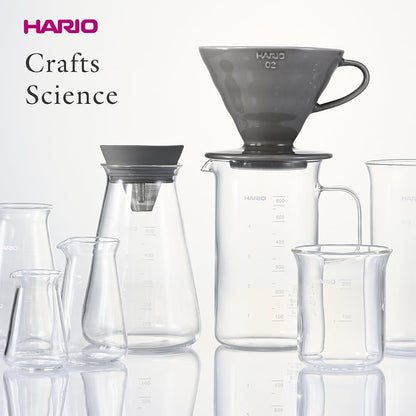 HARIO Crafts Science 系列合照，展示不同容量燒杯壺與V60濾杯
