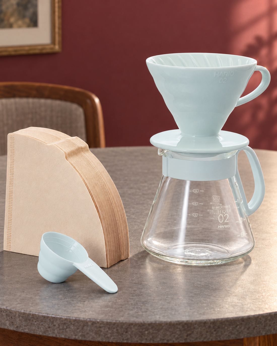 HARIO V60 白色陶瓷濾杯套裝｜02・600mL｜場景封面