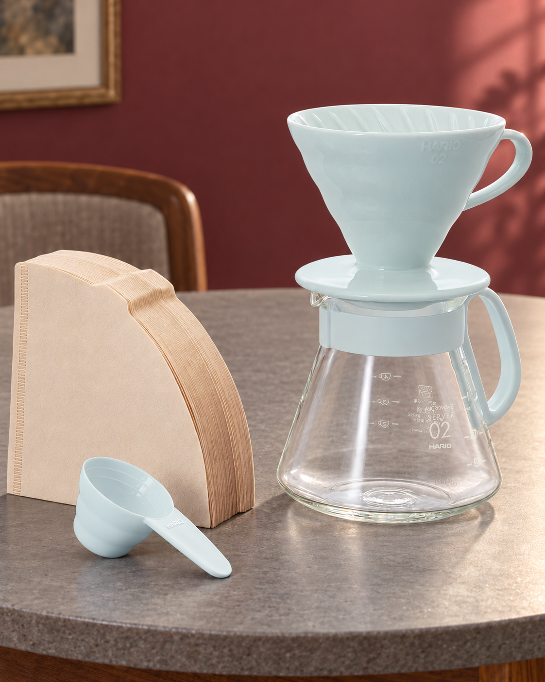 HARIO V60 白色陶瓷濾杯套裝｜02・600mL｜場景封面