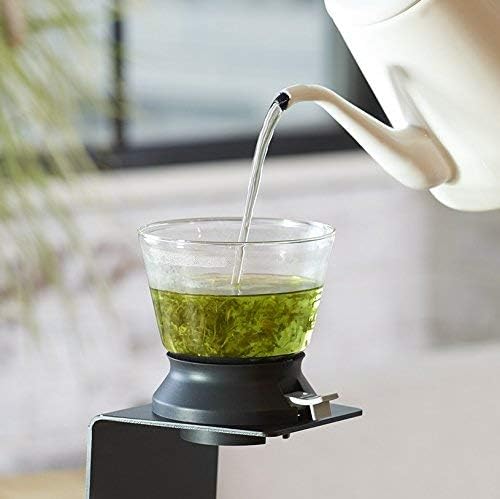Largo35 茶濾器放在另配支架上注水