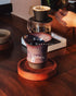 Coffee Stage Sharing Cup Alpha Size 暮山紫配色，搭配手沖器具與分享壺的咖啡場景