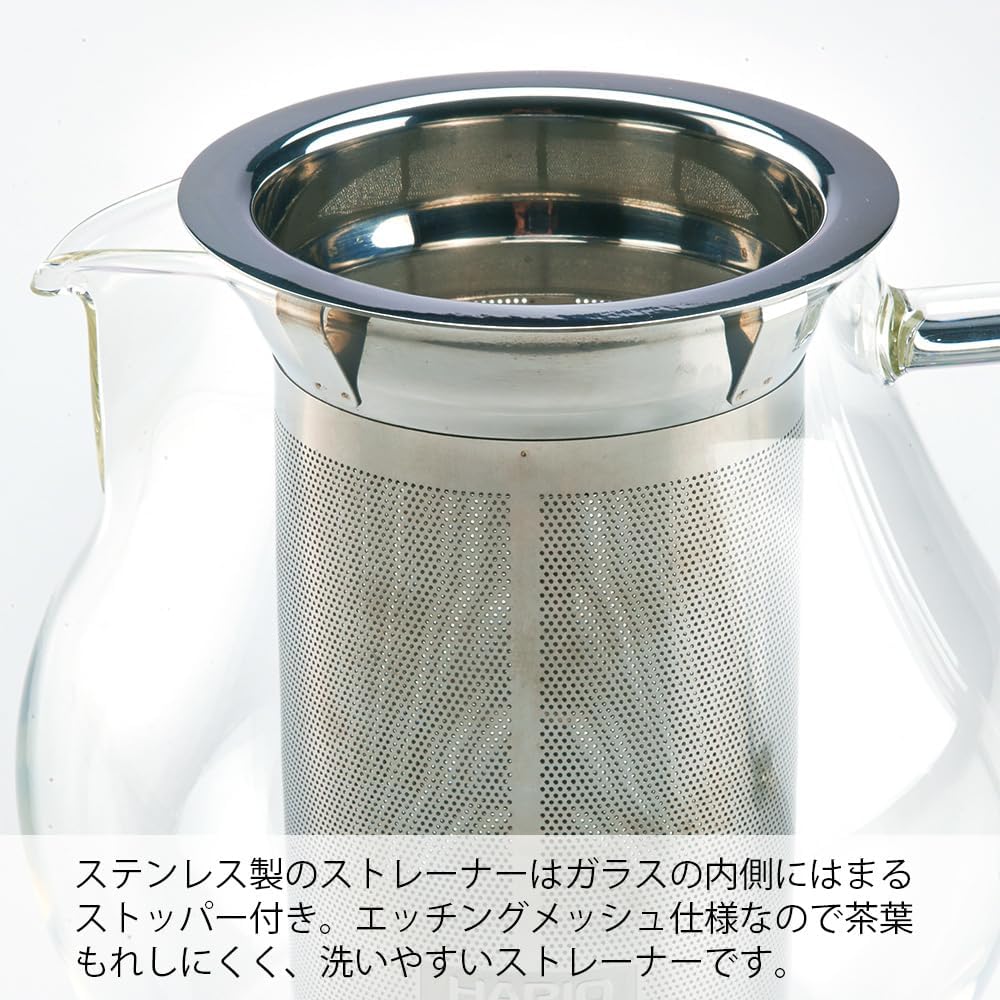 長筒金屬濾網裝在透明壺身內