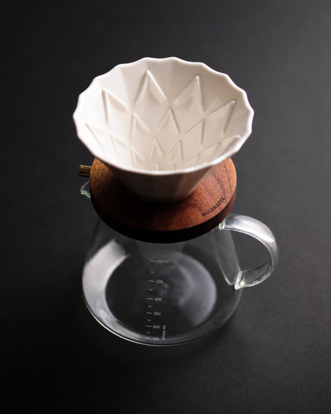 Holzklotz 手沖套裝 (A27濾杯、黑胡桃木托及咖啡下壺)