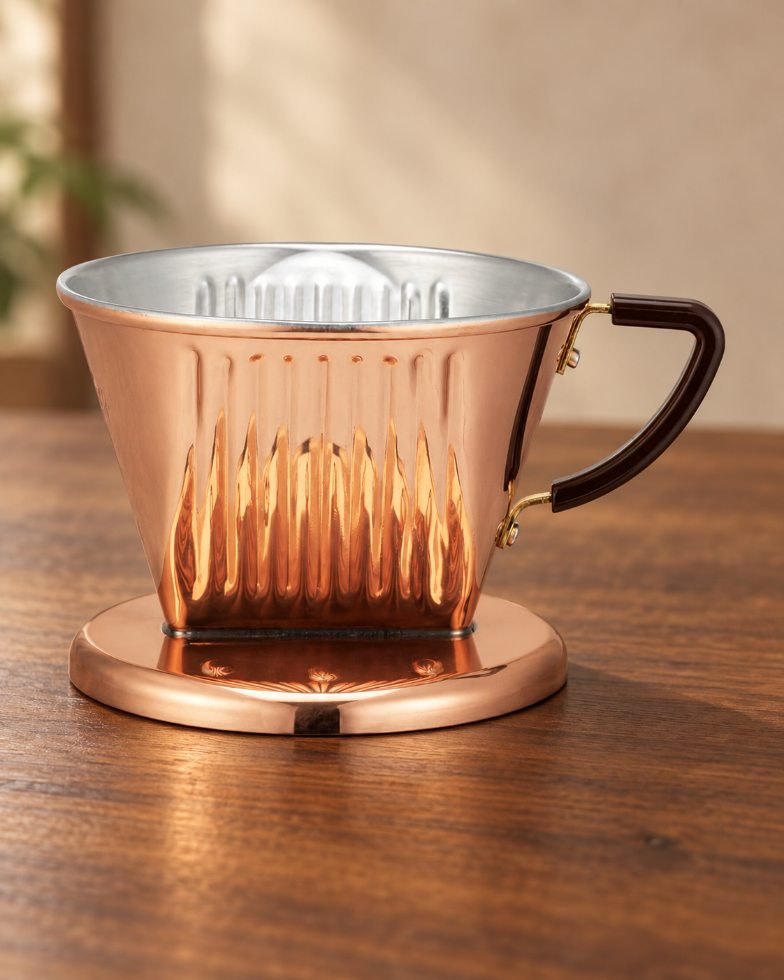 KALITA 101-CU / 102-CU 銅製三孔咖啡濾杯｜102-CU (銅）（2-4人）