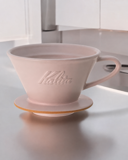 Kalita MI185 美濃燒陶瓷濾杯【精緻設計，完美萃取】｜粉紅色