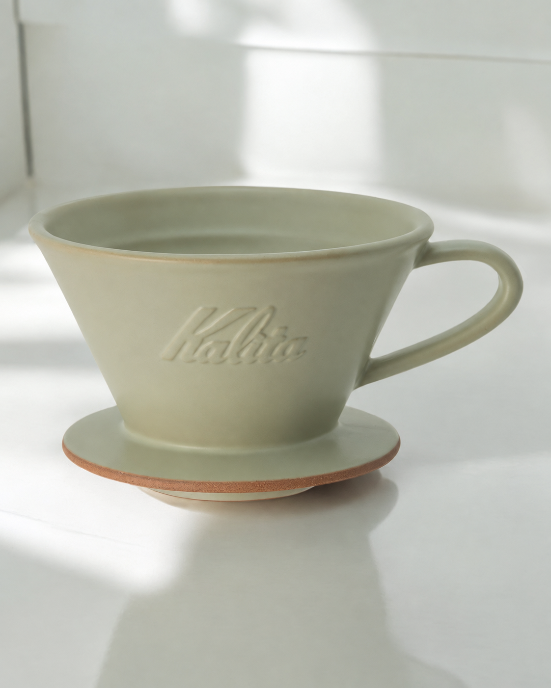 Kalita MI185 美濃燒陶瓷濾杯【精緻設計，完美萃取】｜淺綠色