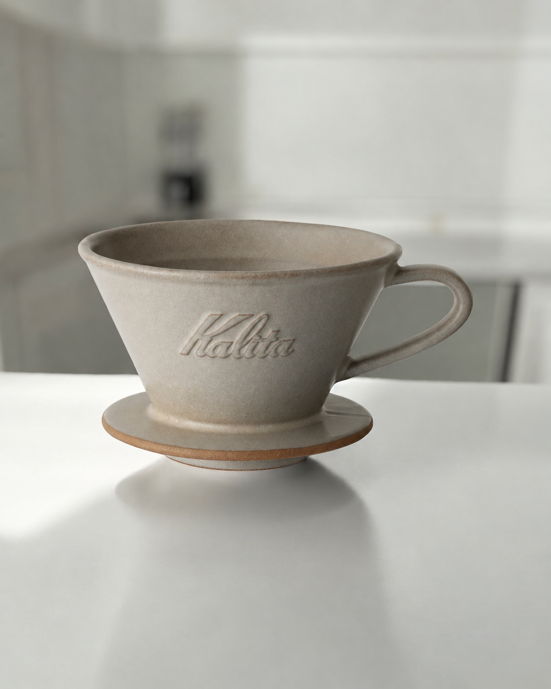 Kalita MI185 美濃燒陶瓷濾杯【精緻設計，完美萃取】｜淺褐色
