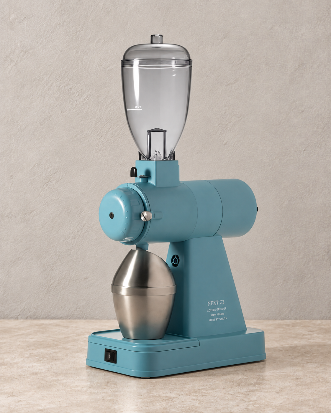 Kalita NEXT G2 專業電動磨豆機｜AC100V 50/60Hz（日本電壓） / 淺藍色 / 淨機身