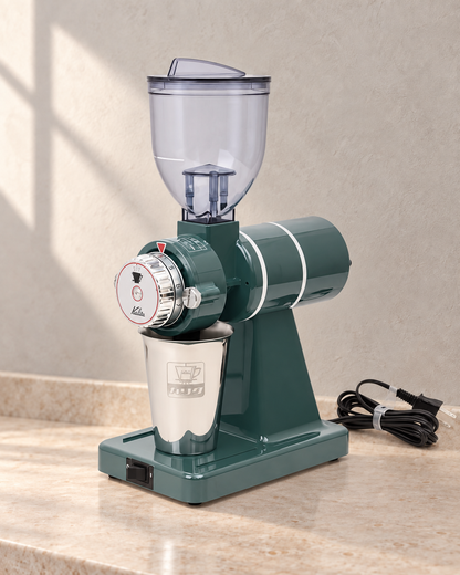 Kalita Nice Cut G 電動磨豆機｜AC100V 50/60Hz（日本電壓） / 湖水綠色 / 淨機身