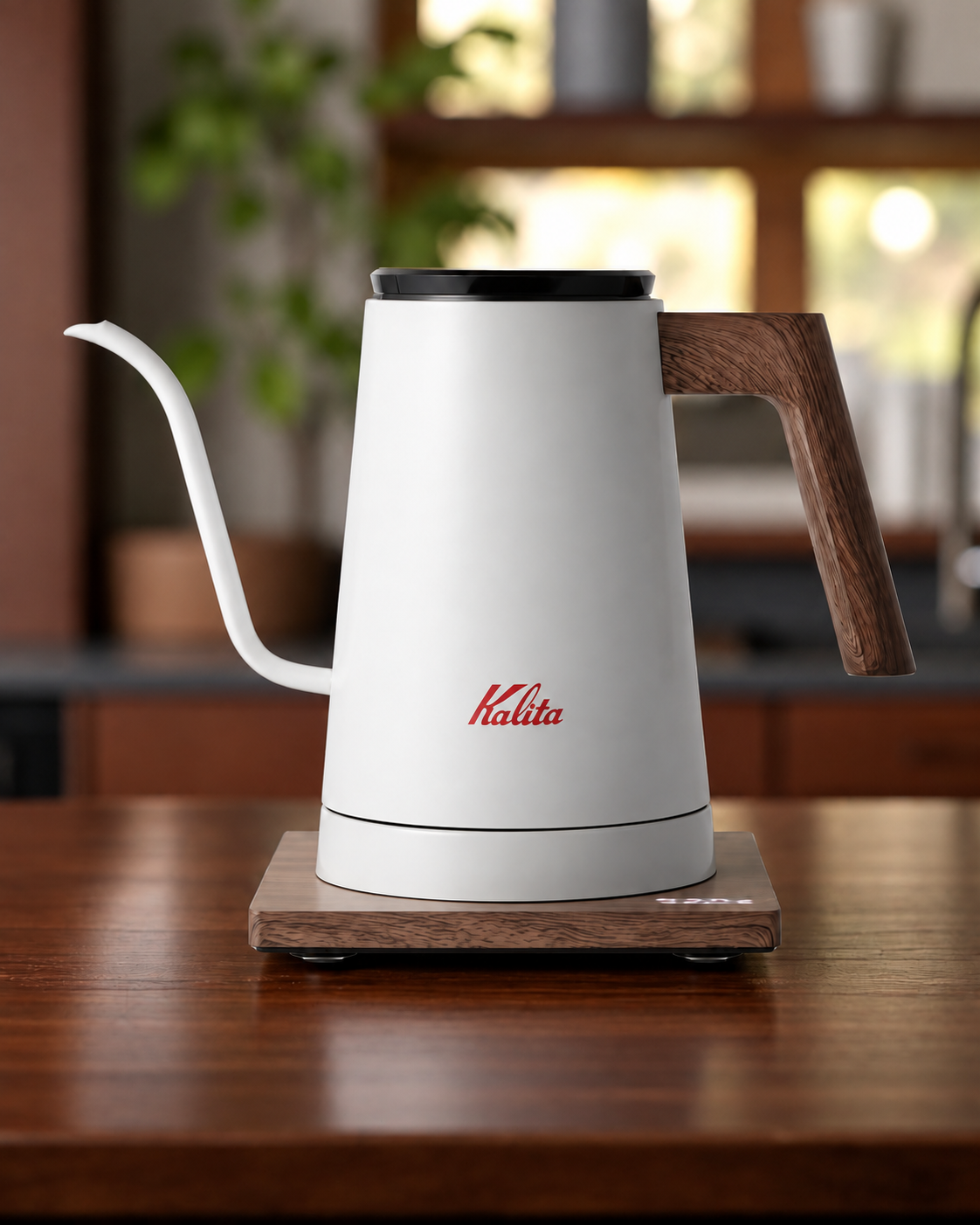 Kalita KEDP-600 精準電子溫控壺 (600ml)｜AC100V 50/60Hz（日本電壓） / 白色 / 淨機身