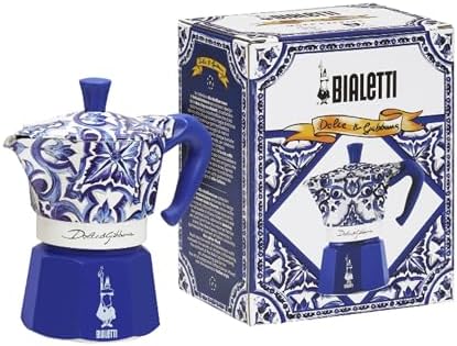 Bialetti x Dolce &amp; Gabbana Blu Mediterraneo 3杯摩卡壺細節及使用示意圖 2