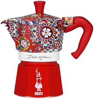 Bialetti x Dolce &amp; Gabbana Sicilian Cart 3杯摩卡壺細節及使用示意圖 1