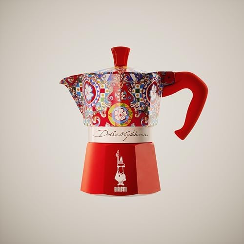Bialetti x Dolce &amp; Gabbana Sicilian Cart 3杯摩卡壺細節及使用示意圖 2
