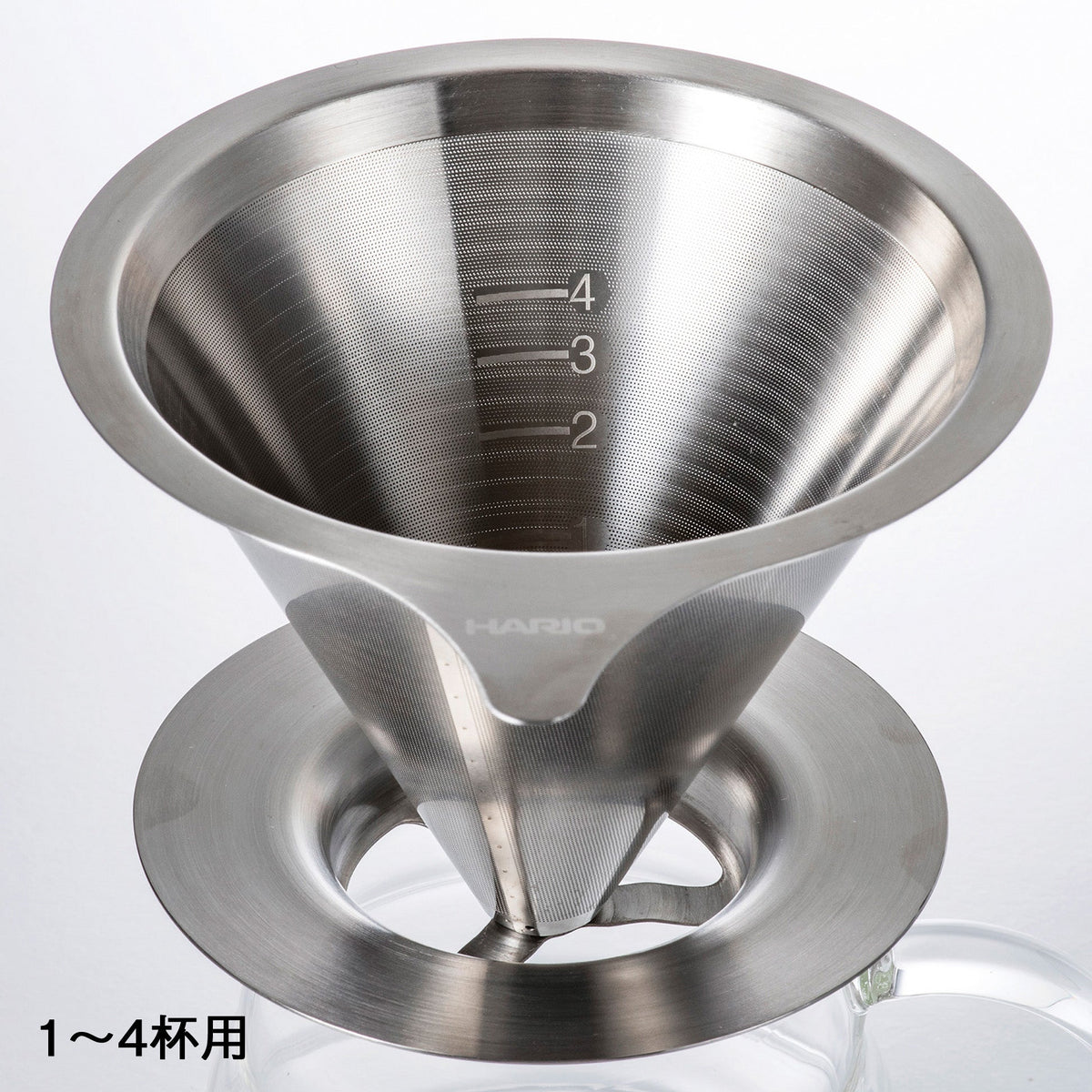 HARIO Double Mesh 02 雙層濾網與刻度細節