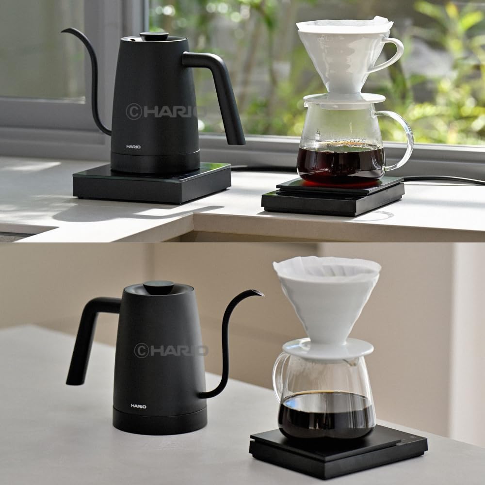 HARIO Lyra Temperature Control Kettle｜800 mL・Black／White