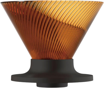 HARIO V60 NEO 02 琥珀色手沖咖啡濾杯正面產品圖