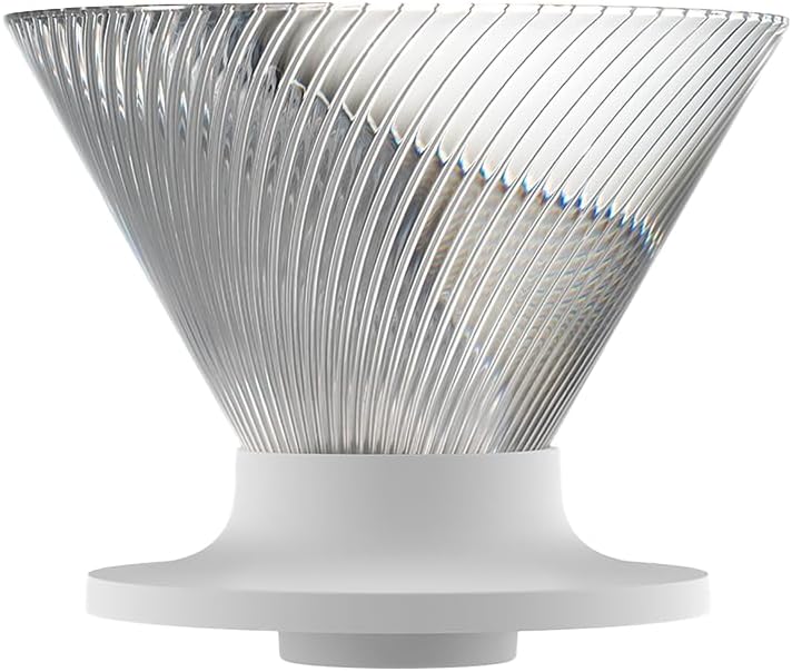 HARIO V60 NEO 02 透明手沖咖啡濾杯正面產品圖