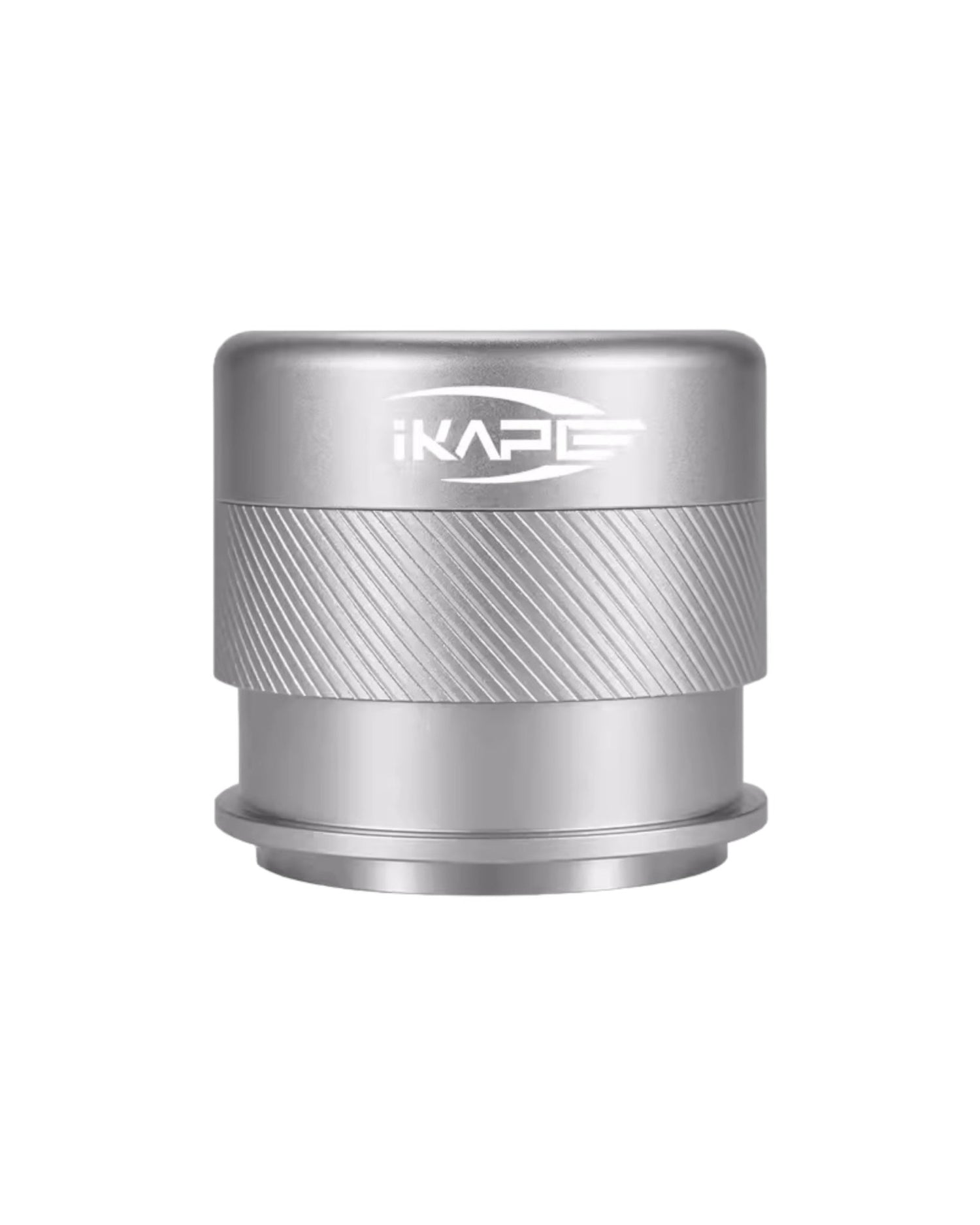 IKAPE Espresso 4th generation coffee tamper with consistent pressure, stainless steel base and wooden handle, available in multiple sizes for various espresso machines