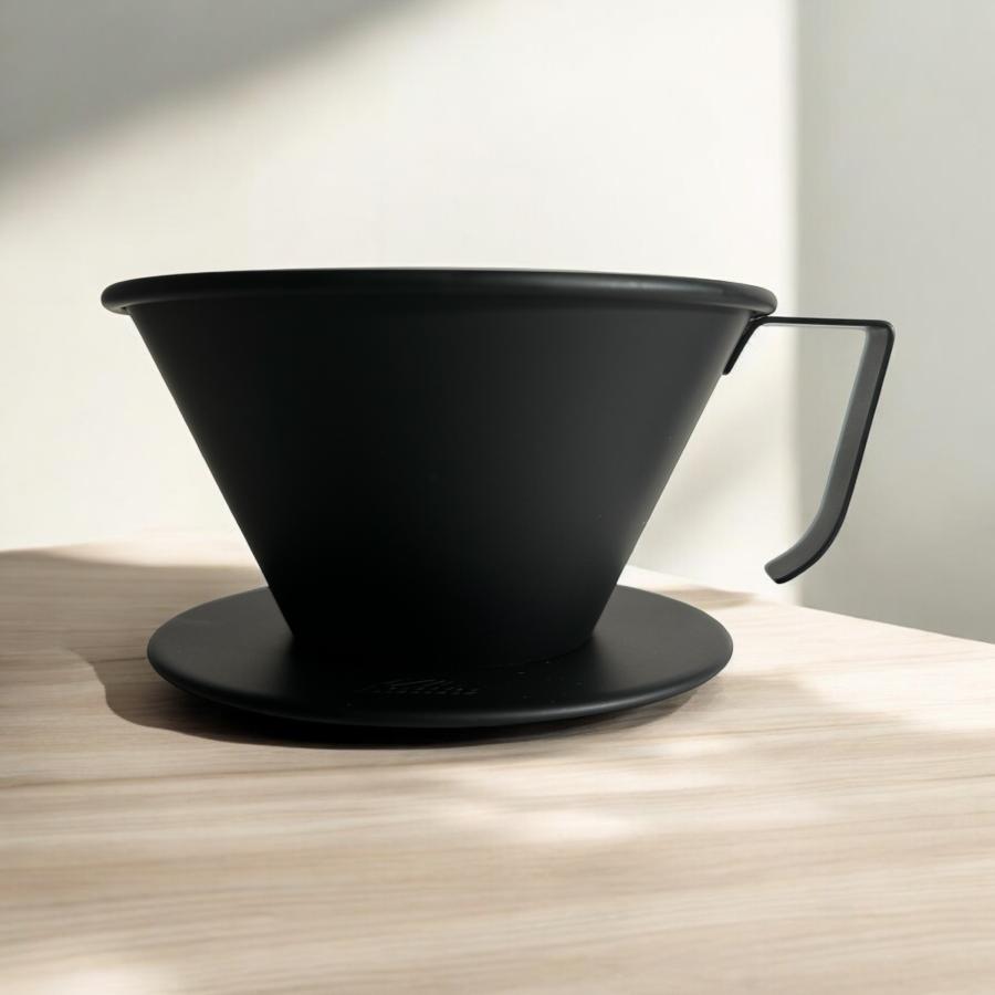 Kalita Black TSUBAME WDS-185 KB3 霧黑色不鏽鋼濾杯