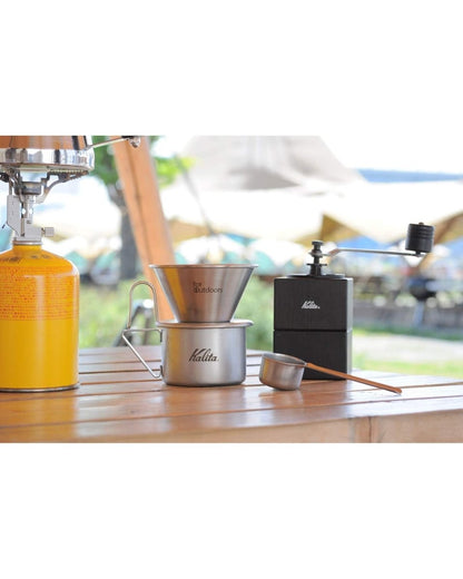 Kalita for Outdoors 370ml 不鏽鋼杯承托 WDS-185K 濾杯的戶外咖啡組合