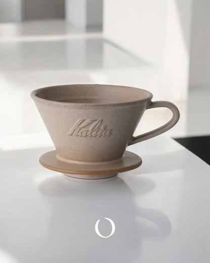 Kalita Mi185 Mido Boil Ceramics Filter Cup [Exquisite Design, Perfect Extraction]