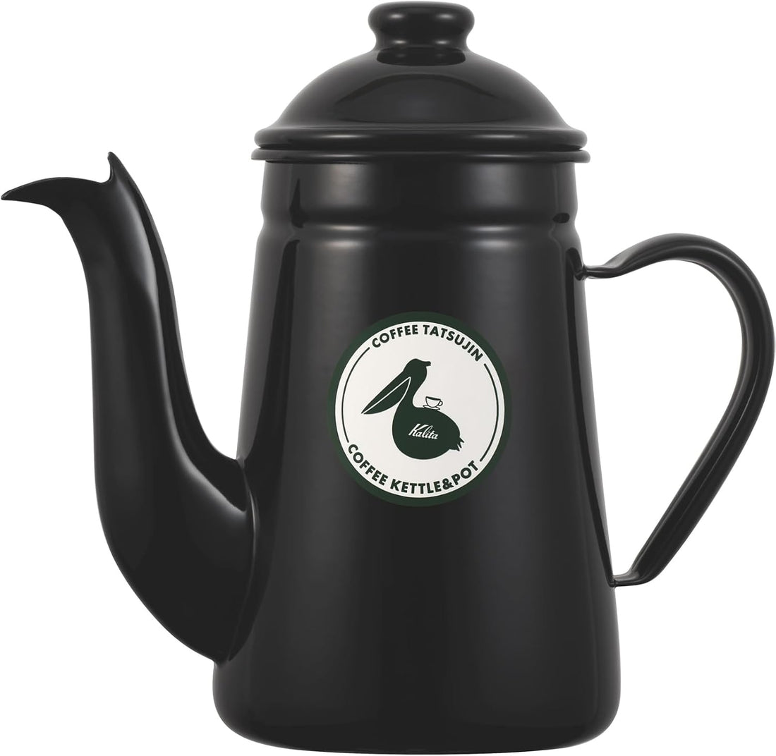 Kalita 咖啡達人 Pelican 1L 黑色琺瑯手沖壺 52303 原裝商品圖