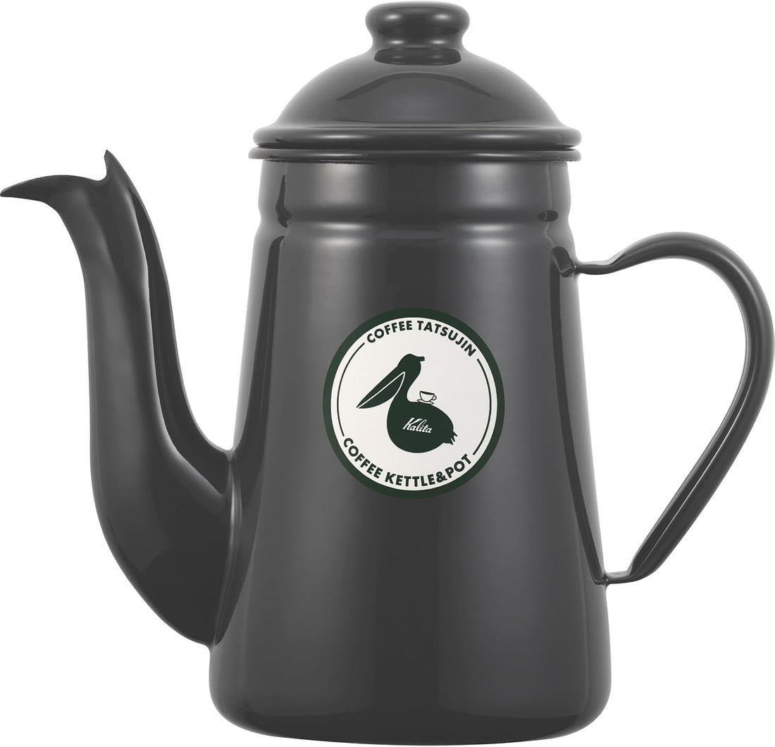 Kalita 咖啡達人 Pelican 1L 灰色琺瑯手沖壺 52305 原裝商品圖