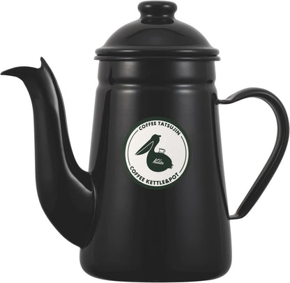 Kalita 咖啡達人 Pelican 1L 黑色琺瑯手沖壺 52303 原裝商品圖