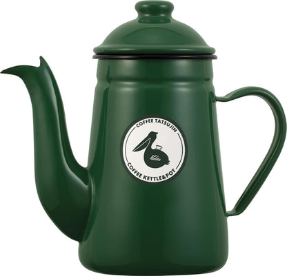 Kalita 咖啡達人 Pelican 1L 綠色琺瑯手沖壺 52309 原裝商品圖