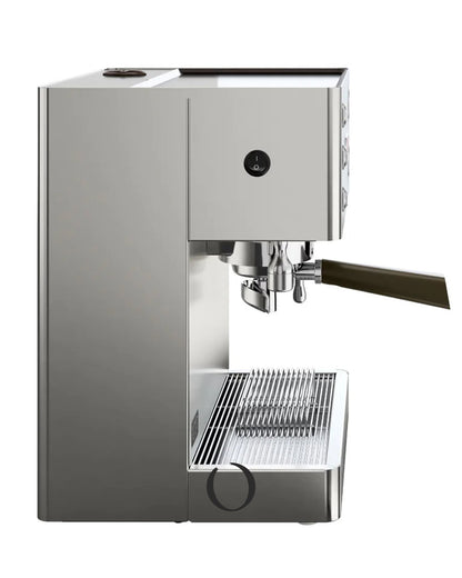 Lelit Elizabeth V3 PL92T espresso machine with sleek stainless steel design, dual boiler system, OLED display, and professional-grade brewing head for optimal coffee extraction and steaming performance