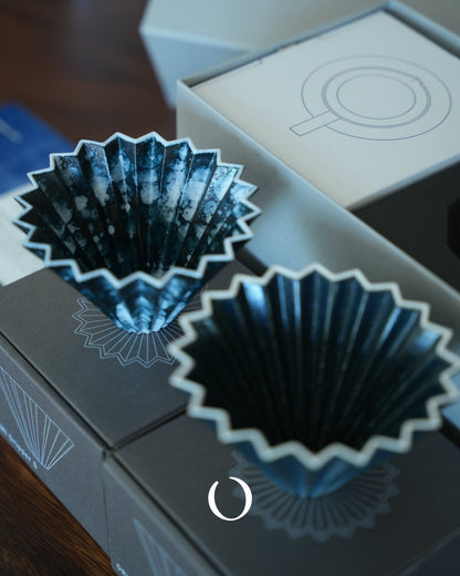 【LIMITED】ORIGAMI Dripper S [sukumo]【Indigo Dyeing Craft and Ultimate Coffee Experience】 